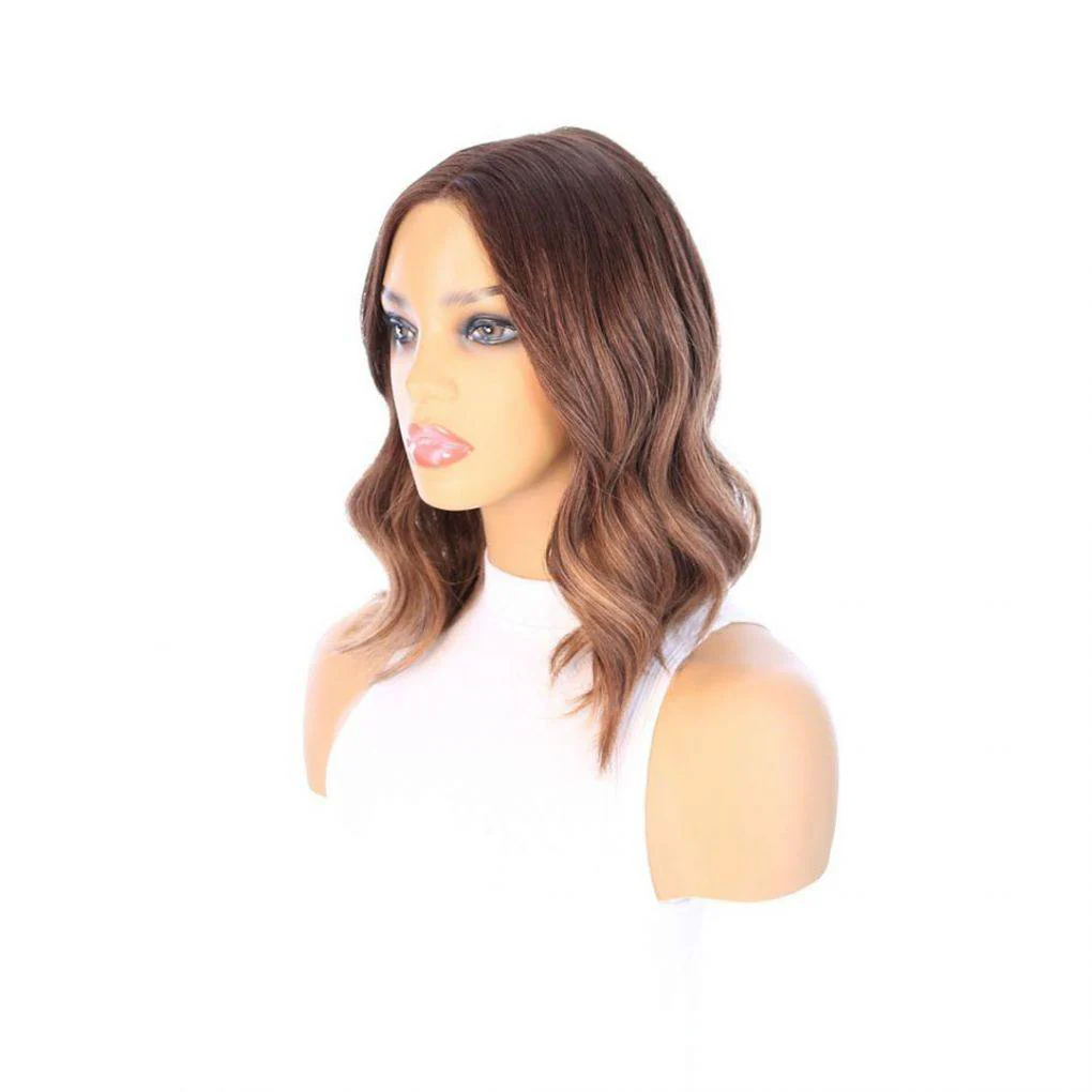 16" Divine Lace Top Topper Medium Brown Balayage - Image 5