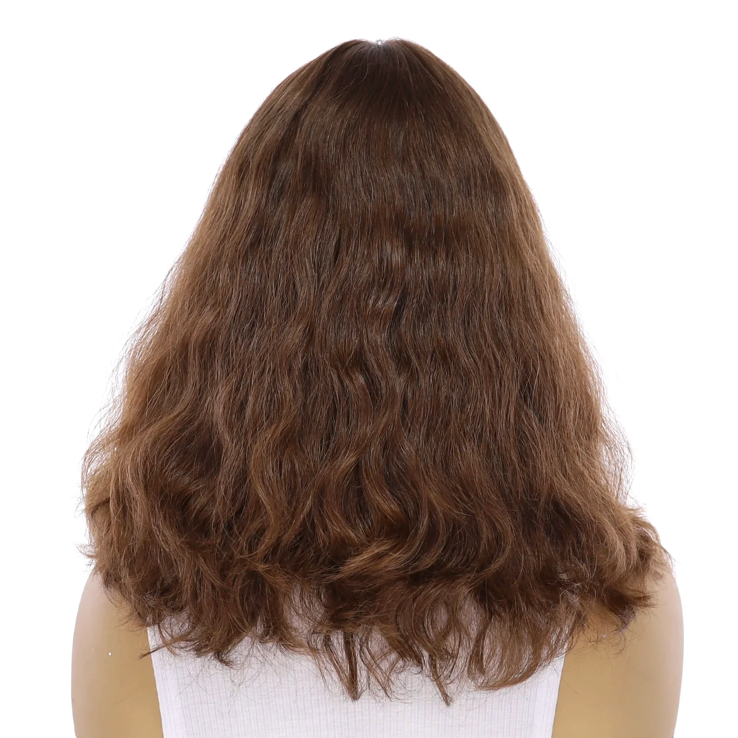 16" Divine Luxe Lace Top Topper #6 Neutral Medium Brown Wavy - Image 7