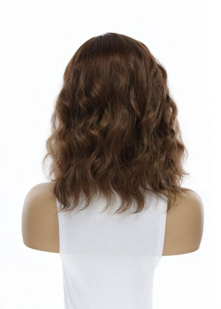 14" Emerald Silk Top Topper Medium Brown Babylight Wavy - Image 5