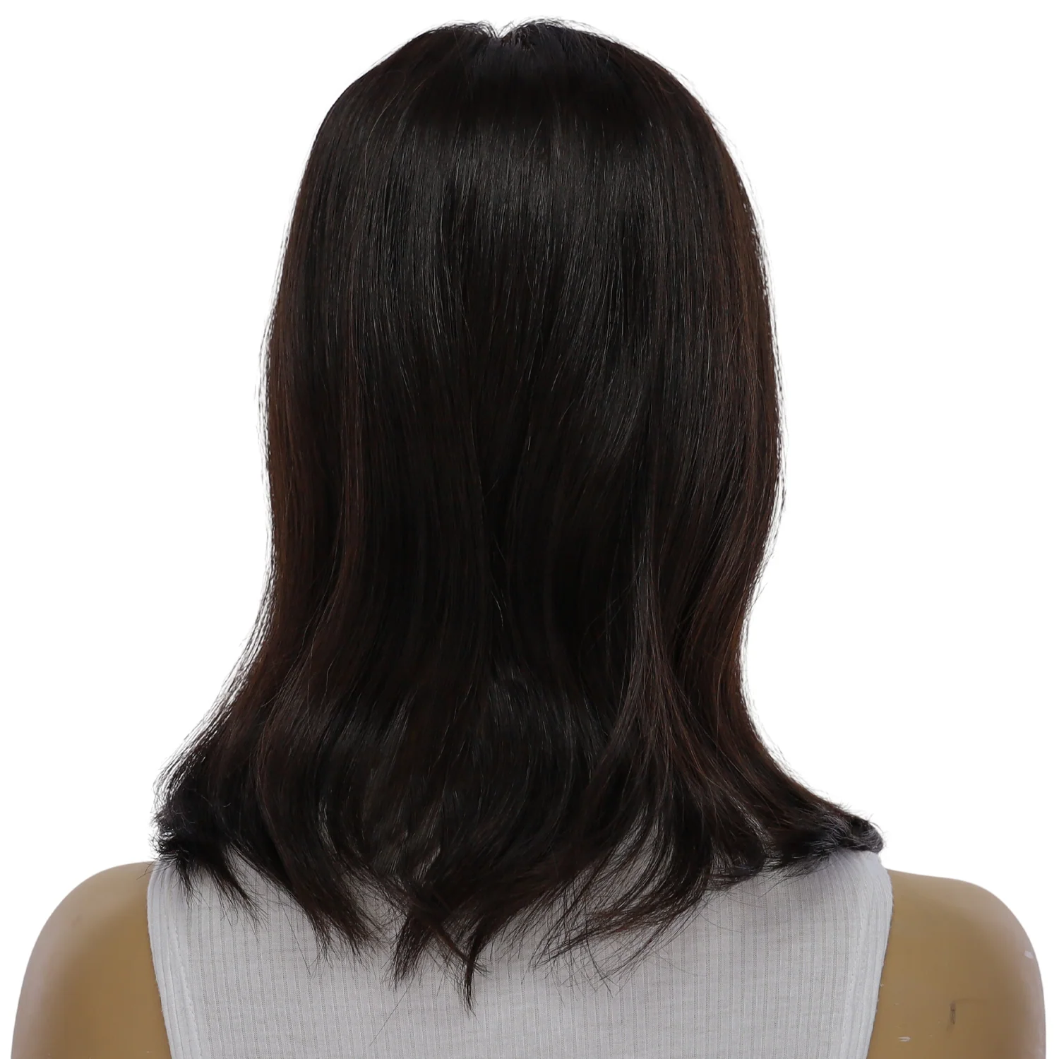 14" Emerald Silk Top Topper Natural Black - Image 3