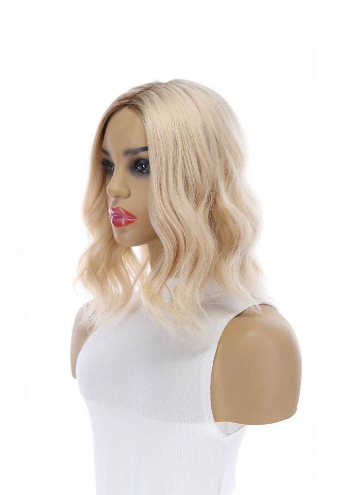 14" Emerald Silk Top Topper Beige Blonde - Image 4