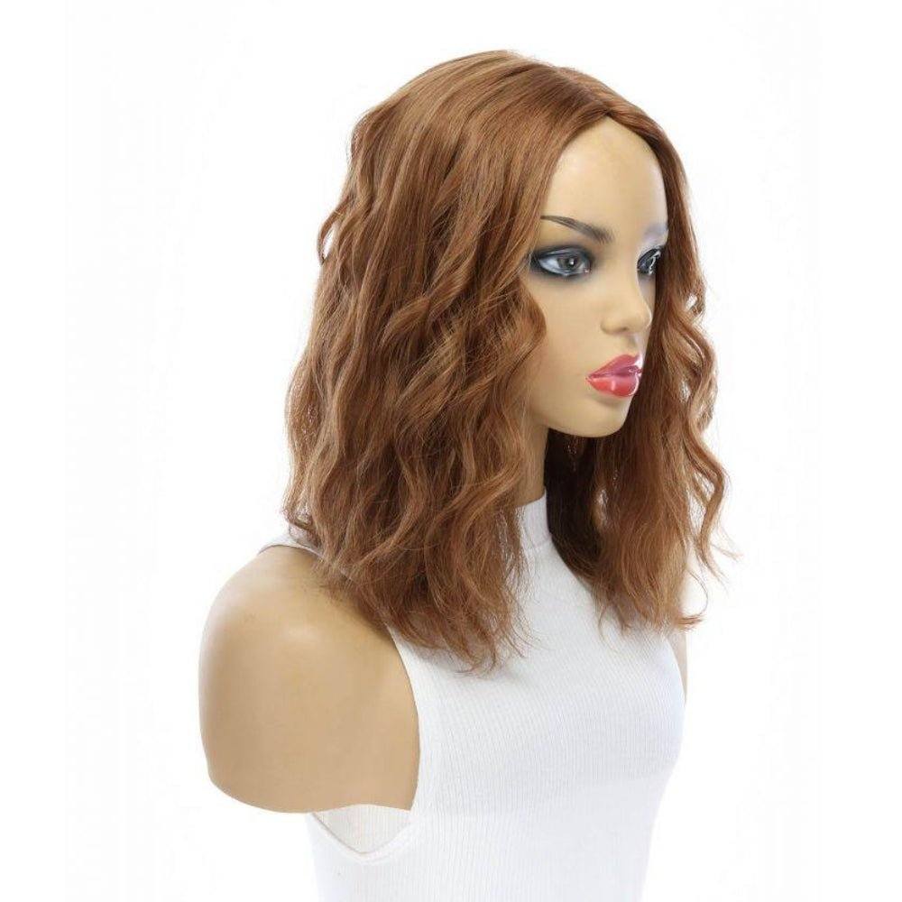 14" Emerald Silk Top Topper Strawberry Blonde Wavy - Image 2